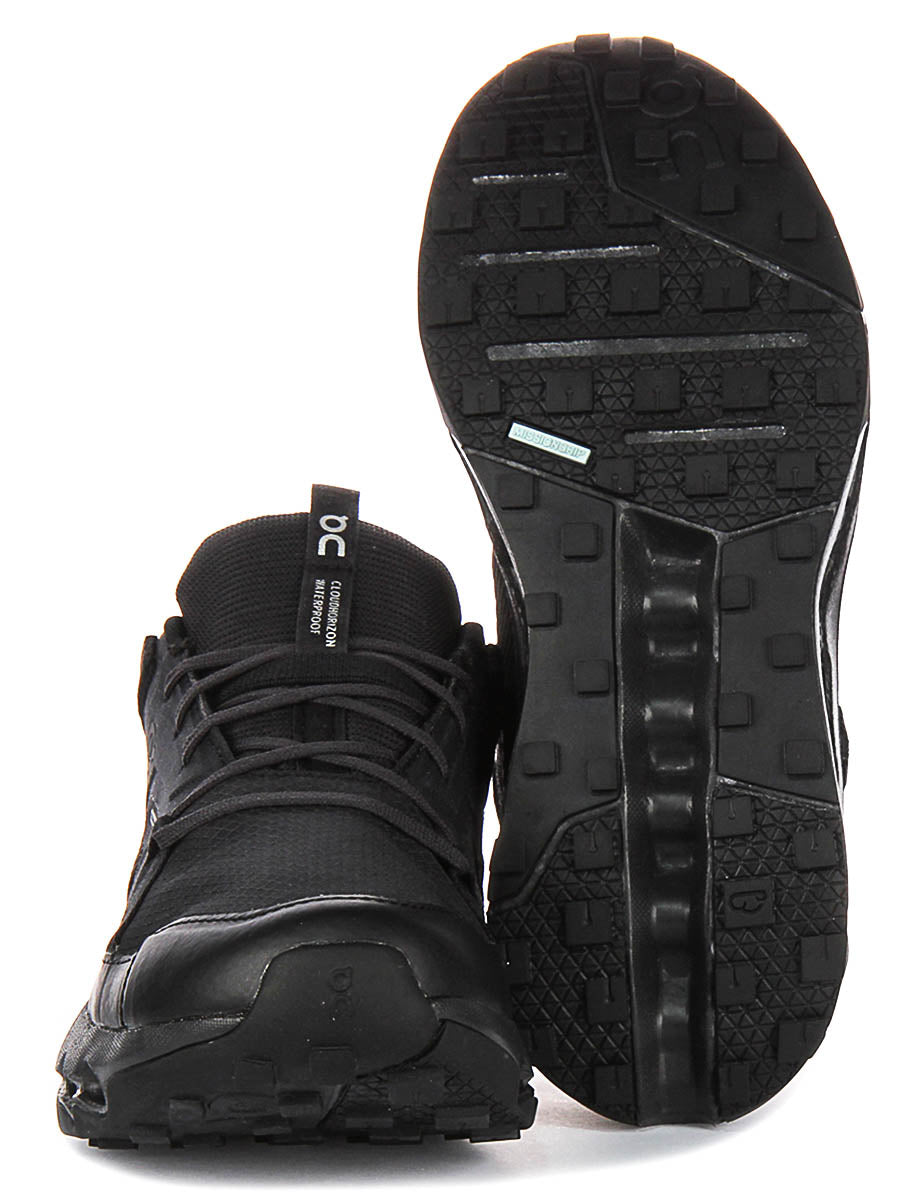 On Running Cloudhorizon Waterproof In Black For Women