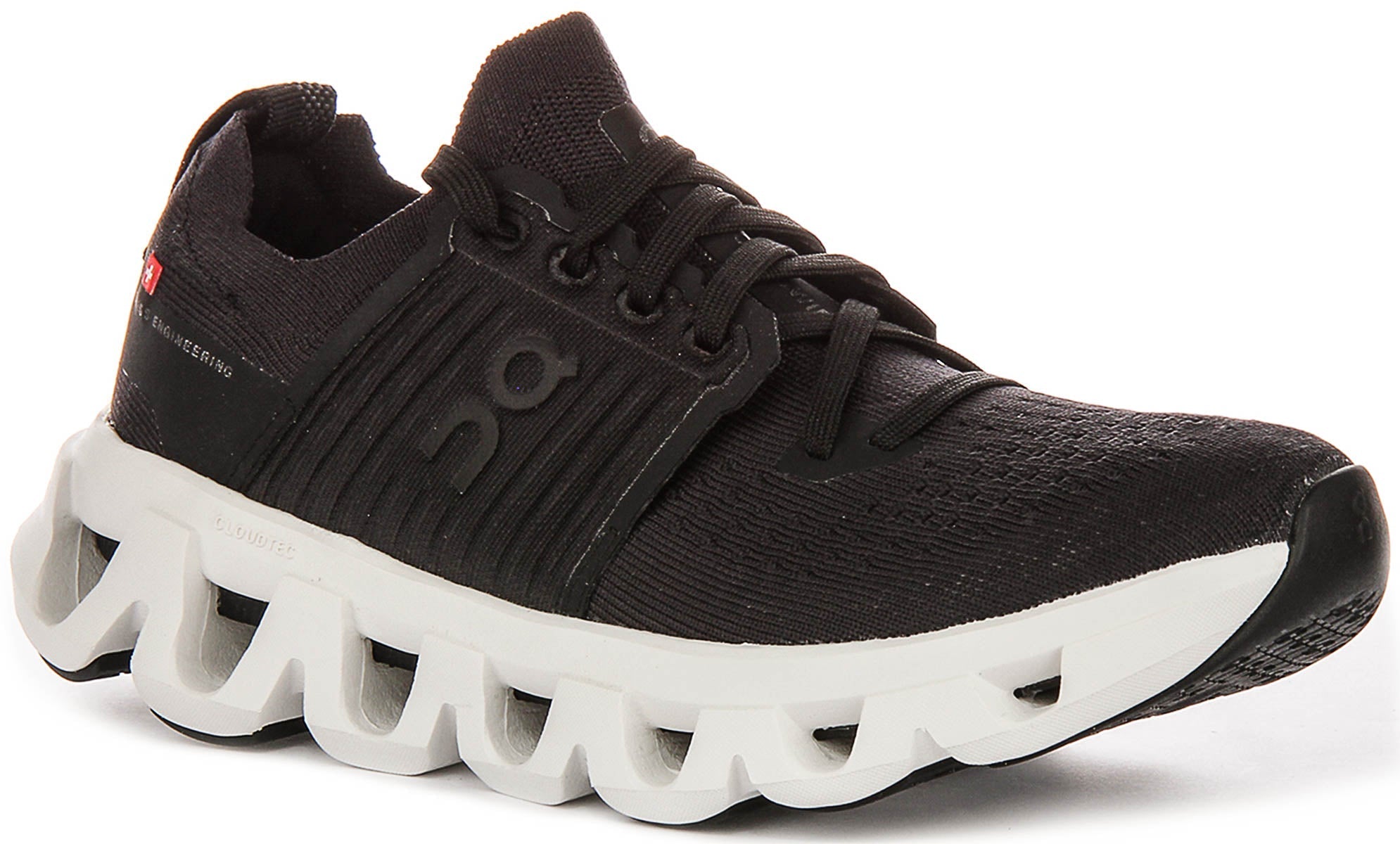 On Running Cloudswift 4 In Black White For Women