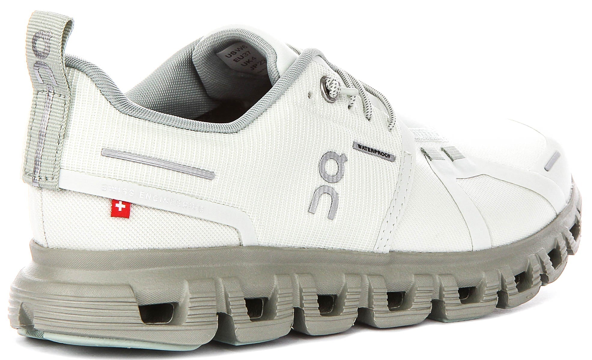On Running Cloud 6 Waterproof In Green For Women