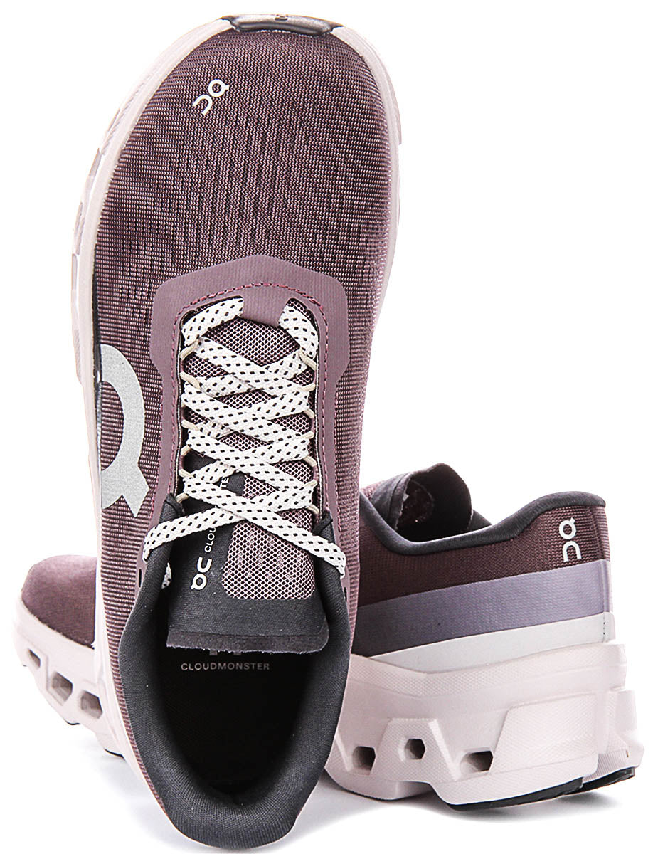 On Running Cloudmonster 1 In Purple For Women