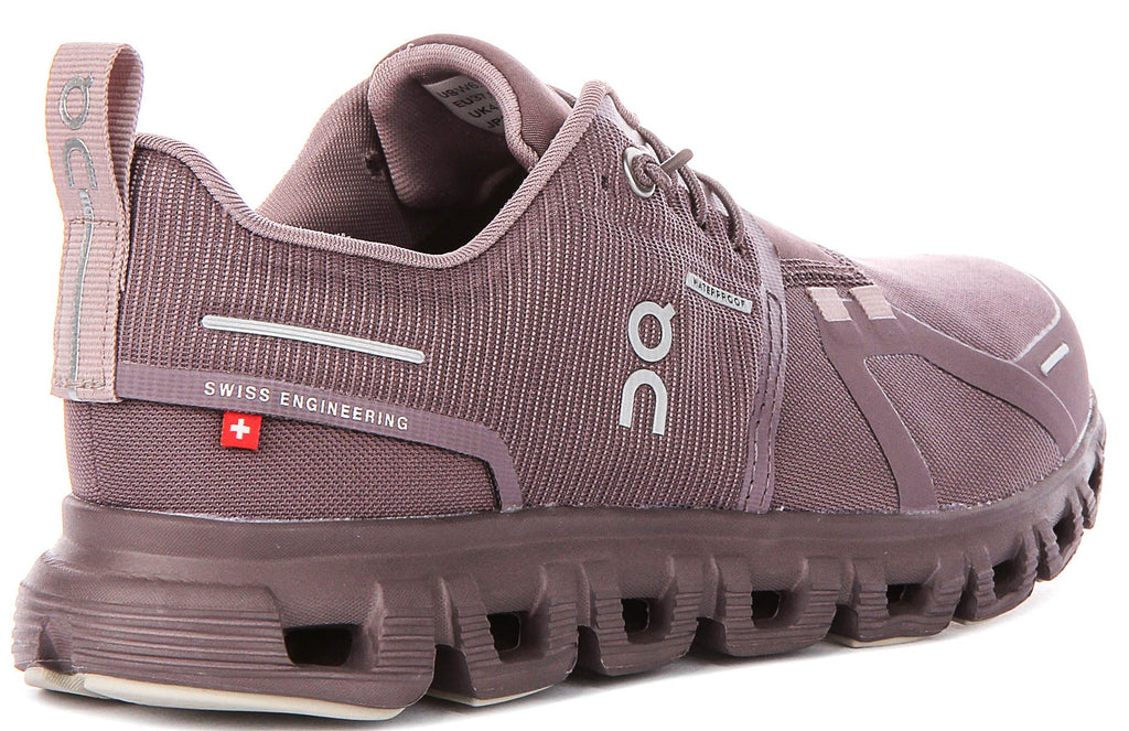 On Running Cloud 6 Waterproof In Purple For Women