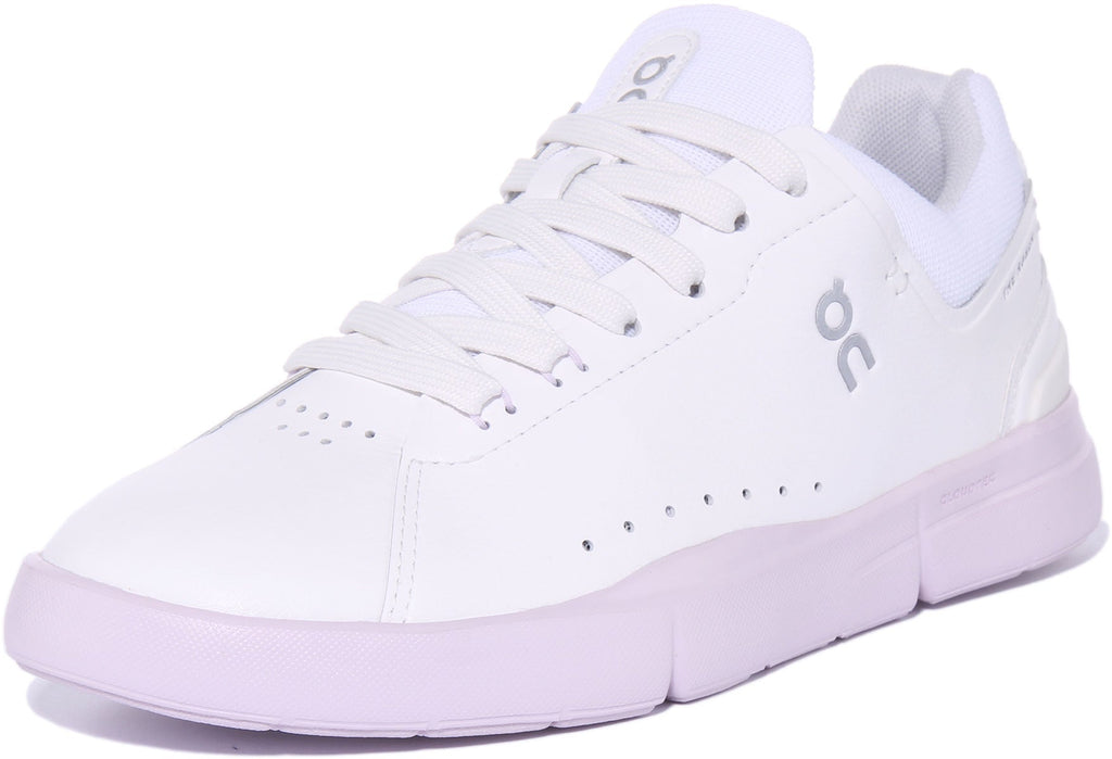 On Running The Roger Advance In White Pink For Women